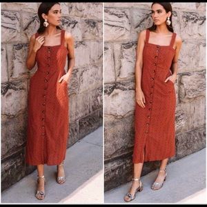 Button Eyelet Dress